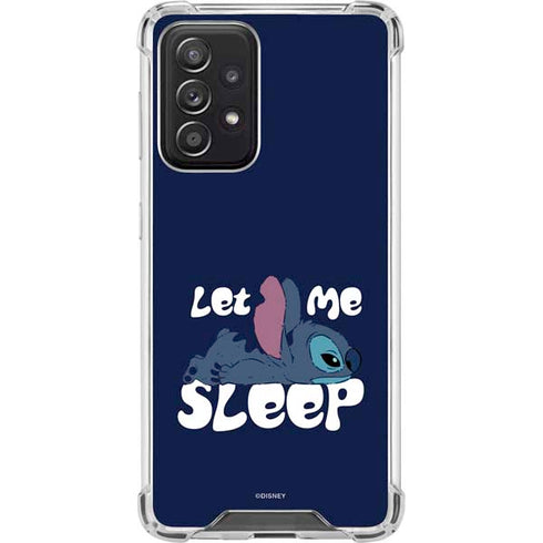 Disney Lilo and Stitch Let Me Sleep Galaxy A52 5G Clear Case