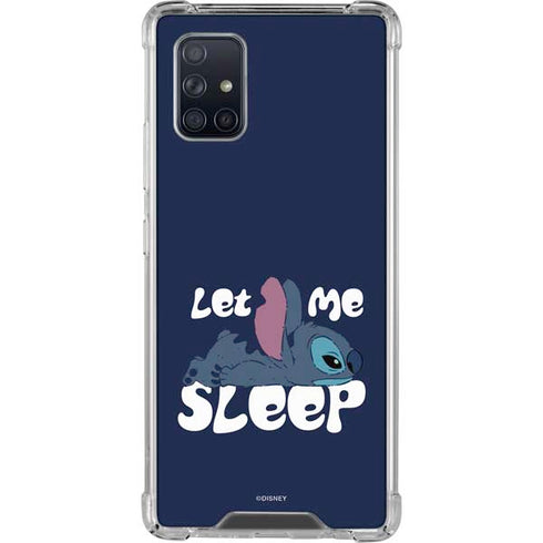 Disney Lilo and Stitch Let Me Sleep Galaxy A71 5G Clear Case