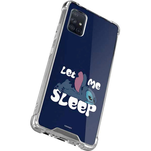 Disney Lilo and Stitch Let Me Sleep Galaxy A71 5G Clear Case