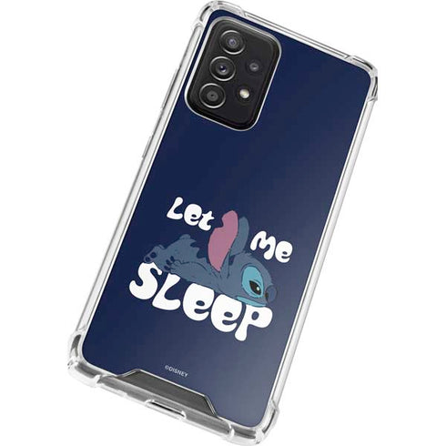 Disney Lilo and Stitch Let Me Sleep Galaxy A72 5G Clear Case