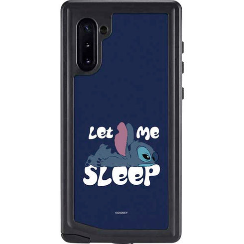 Disney Lilo and Stitch Let Me Sleep Galaxy Note 10 Waterproof Case