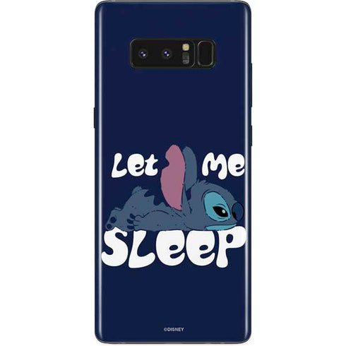 Disney Lilo and Stitch Let Me Sleep Galaxy Note 8 Skin