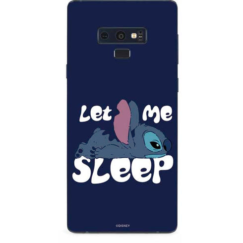 Disney Lilo and Stitch Let Me Sleep Galaxy Note 9 Skin