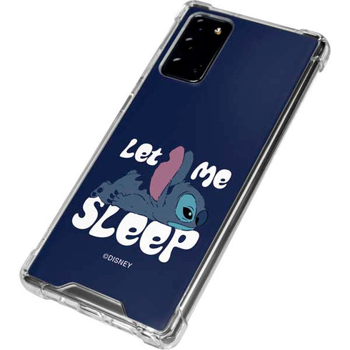 Disney Lilo and Stitch Let Me Sleep Galaxy Note20 5G Clear Case