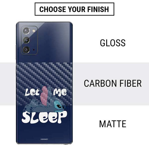 Disney Lilo and Stitch Let Me Sleep Galaxy Note20 5G Skin