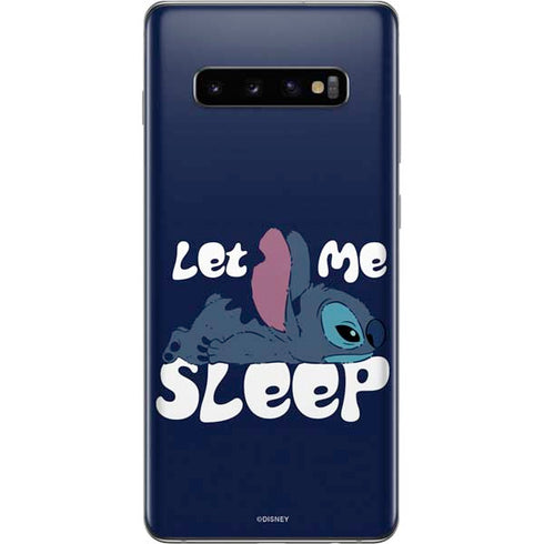 Disney Lilo and Stitch Let Me Sleep Galaxy S10 Plus Skin
