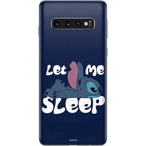 Disney Lilo and Stitch Let Me Sleep Galaxy S10 Skin