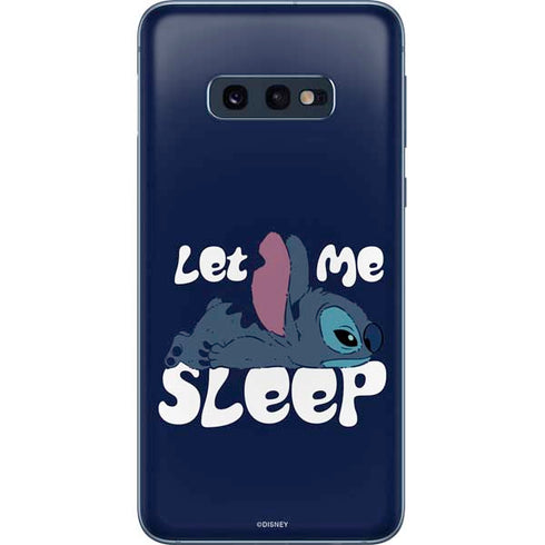 Disney Lilo and Stitch Let Me Sleep Galaxy S10e Skin