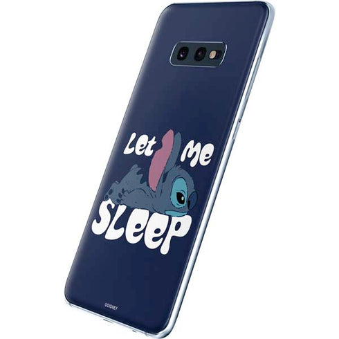 Disney Lilo and Stitch Let Me Sleep Galaxy S10e Skin