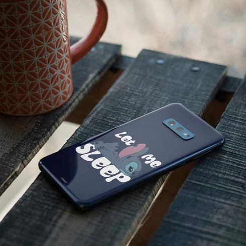 Disney Lilo and Stitch Let Me Sleep Galaxy S10e Skin