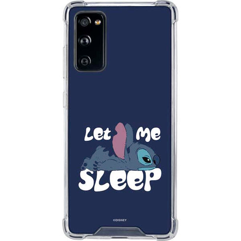 Disney Lilo and Stitch Let Me Sleep Galaxy S20 FE Clear Case