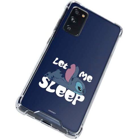 Disney Lilo and Stitch Let Me Sleep Galaxy S20 FE Clear Case