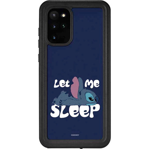 Disney Lilo and Stitch Let Me Sleep Galaxy S20 Plus Waterproof Case