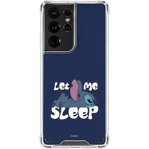 Disney Lilo and Stitch Let Me Sleep Galaxy S21 Ultra 5G Clear Case