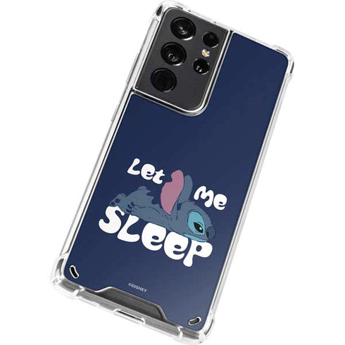 Disney Lilo and Stitch Let Me Sleep Galaxy S21 Ultra 5G Clear Case