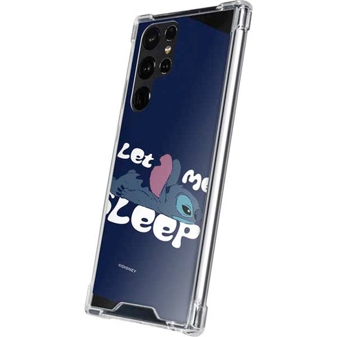 Disney Lilo and Stitch Let Me Sleep Galaxy S22 Ultra Clear Case