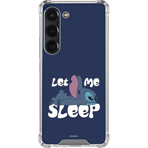 Disney Lilo and Stitch Let Me Sleep Galaxy S23 Clear Case