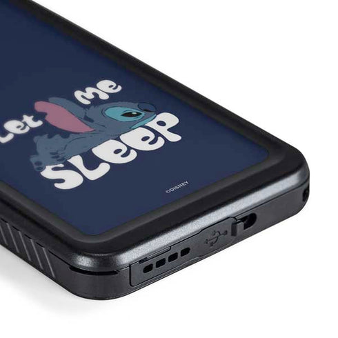 Disney Lilo and Stitch Let Me Sleep Galaxy S24 Plus Waterproof Case