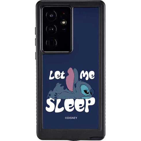 Disney Lilo and Stitch Let Me Sleep Galaxy S24 Ultra Waterproof Case