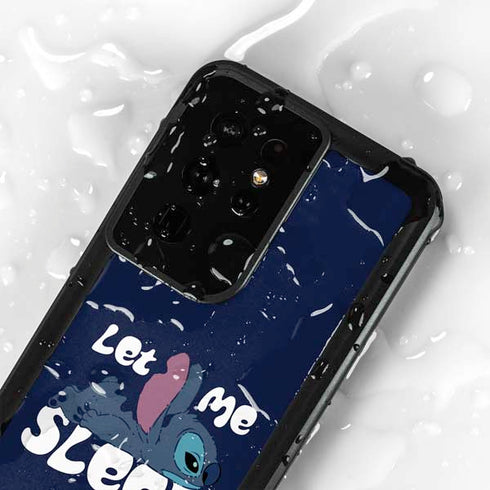 Disney Lilo and Stitch Let Me Sleep Galaxy S24 Ultra Waterproof Case