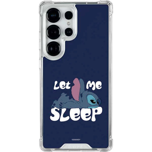Disney Lilo and Stitch Let Me Sleep Galaxy S25 Ultra Clear Case