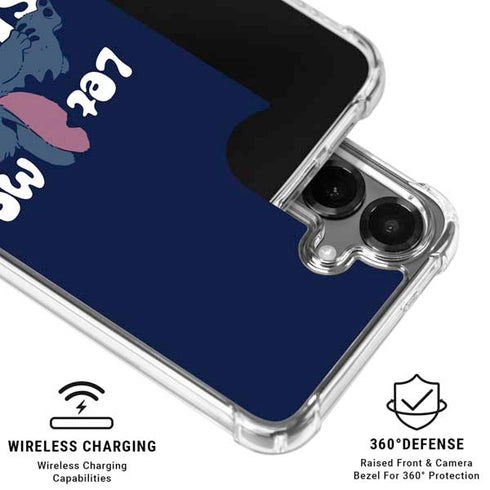 Disney Lilo and Stitch Let Me Sleep Galaxy S26 Clear Case