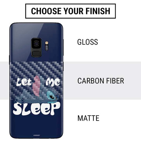 Disney Lilo and Stitch Let Me Sleep Galaxy S9 Skin
