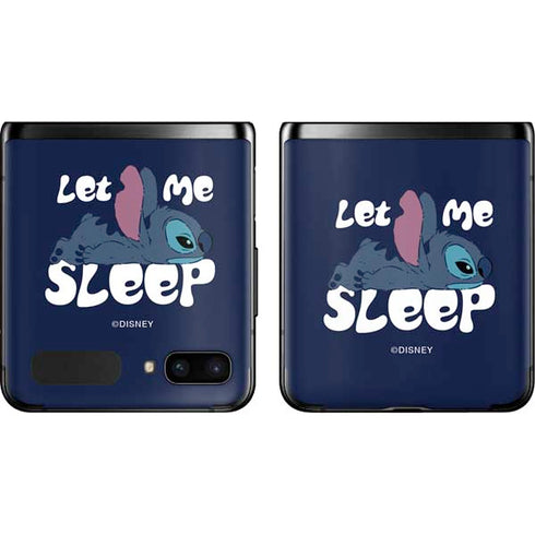 Disney Lilo and Stitch Let Me Sleep Galaxy Z Flip Skin