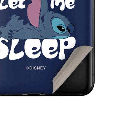 Disney Lilo and Stitch Let Me Sleep Galaxy Z Flip Skin