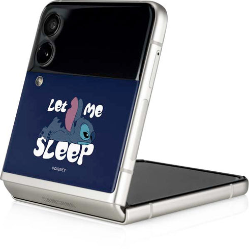 Disney Lilo and Stitch Let Me Sleep Galaxy Z Flip3 5G Skin