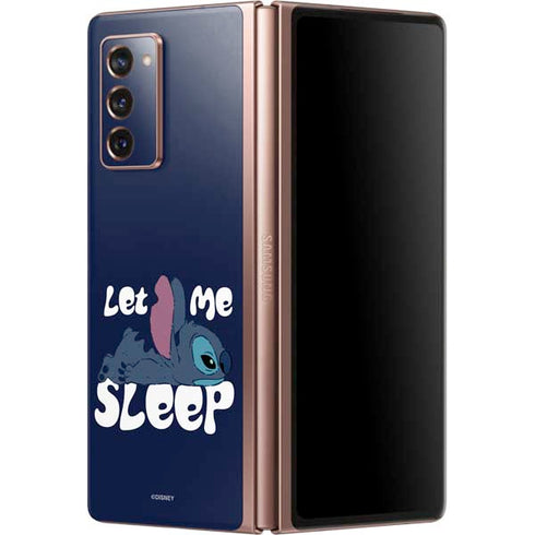 Disney Lilo and Stitch Let Me Sleep Galaxy Z Fold2 5G Skin
