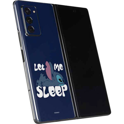 Disney Lilo and Stitch Let Me Sleep Galaxy Z Fold2 5G Skin