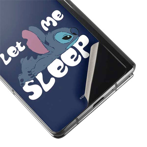 Disney Lilo and Stitch Let Me Sleep Galaxy Z Fold2 5G Skin