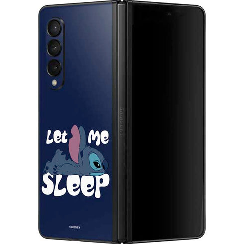 Disney Lilo and Stitch Let Me Sleep Galaxy Z Fold3 5G Skin