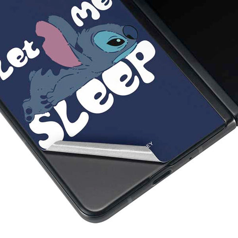 Disney Lilo and Stitch Let Me Sleep Galaxy Z Fold3 5G Skin