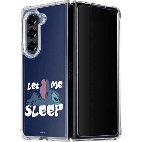 Disney Lilo and Stitch Let Me Sleep Galaxy Z Fold5 5G Clear Case