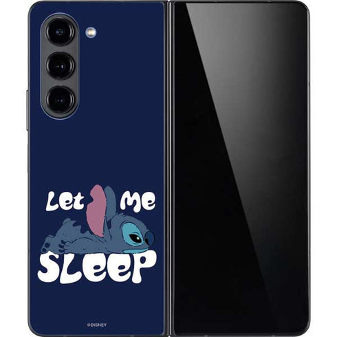 Disney Lilo and Stitch Let Me Sleep Galaxy Z Fold5 5G Skin