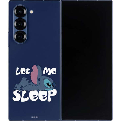 Disney Lilo and Stitch Let Me Sleep Galaxy Z Fold6 Skin