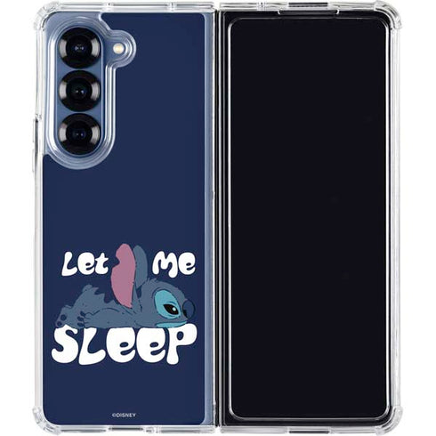 Disney Lilo and Stitch Let Me Sleep Galaxy Z Fold7 Clear Case