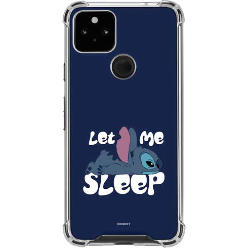 Disney Lilo and Stitch Let Me Sleep Google Pixel 5a 5G Clear Case