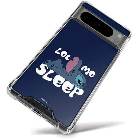 Disney Lilo and Stitch Let Me Sleep Google Pixel 8 Pro Clear Case