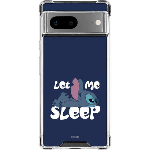 Disney Lilo and Stitch Let Me Sleep Google Pixel 8a Clear Case