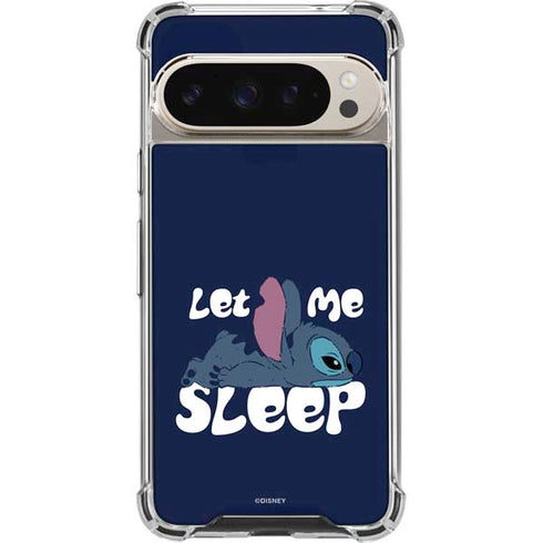 Disney Lilo and Stitch Let Me Sleep Google Pixel 9 Pro XL Clear Case