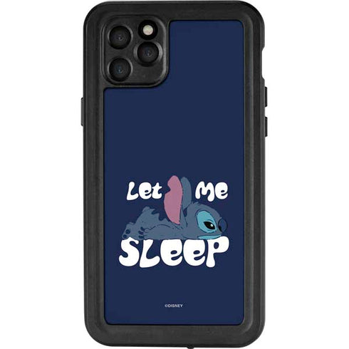 Disney Lilo and Stitch Let Me Sleep iPhone 11 Pro Max Waterproof Case