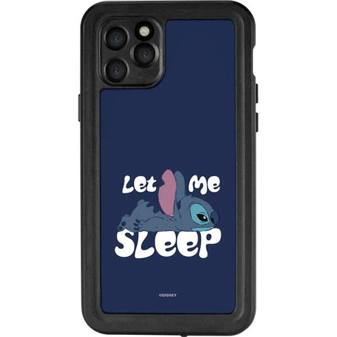 Disney Lilo and Stitch Let Me Sleep iPhone 11 Pro Waterproof Case