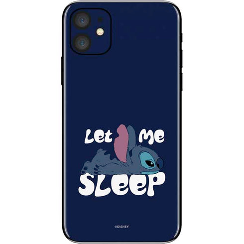 Disney Lilo and Stitch Let Me Sleep iPhone 11 Skin