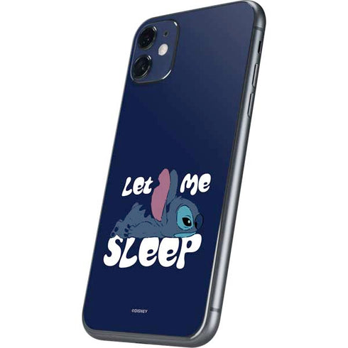 Disney Lilo and Stitch Let Me Sleep iPhone 11 Skin