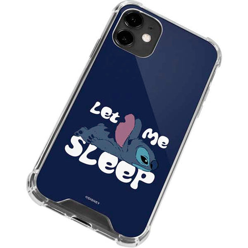 Disney Lilo and Stitch Let Me Sleep iPhone 12 Clear Case