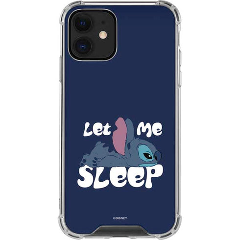 Disney Lilo and Stitch Let Me Sleep iPhone 12 Mini Clear Case