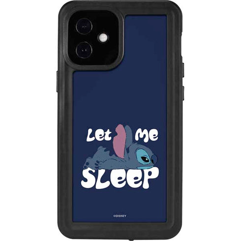 Disney Lilo and Stitch Let Me Sleep iPhone 12 Mini Waterproof Case